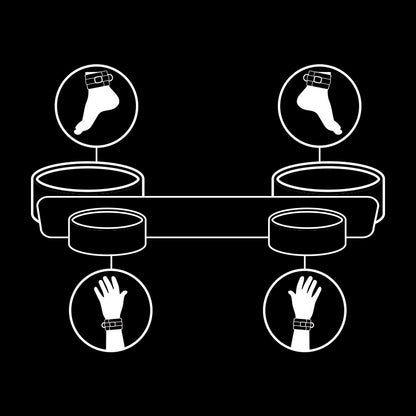 FETISCH DEVOT - BONDAGE SPREIZSTANGE MIT NOPRENE-FUTTER