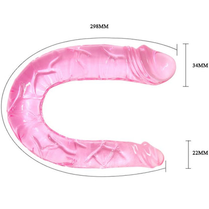 BAILE - DOPPELTER DONG DOPPELTER ROSA DILDO