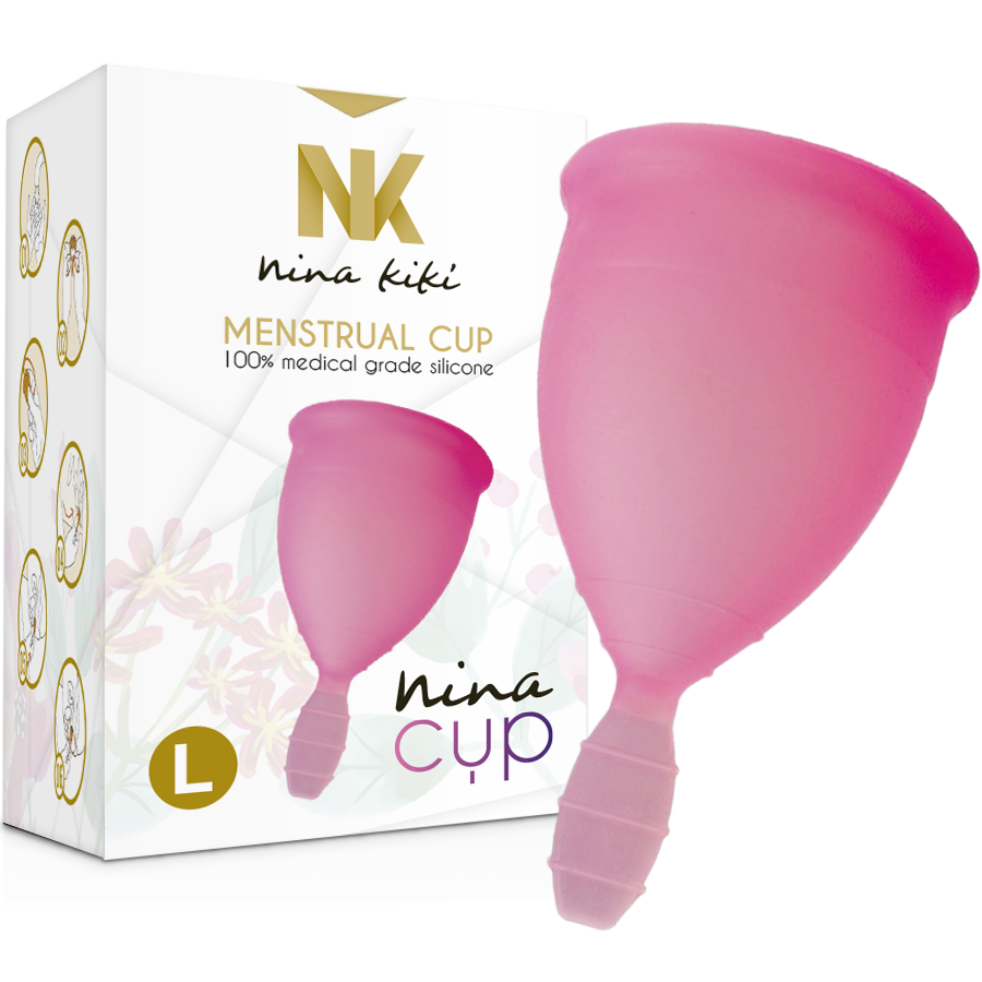 NINA KIKÍ - MENSTRUATIONSTASSE ROSA - GRÖSSE L