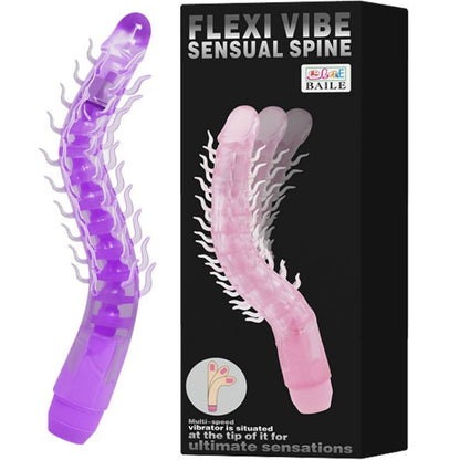 BAILE - FLEXI VIBE SENSUAL SPINE BENDABLE VIBRATING DILDO LILA 23,5 CM