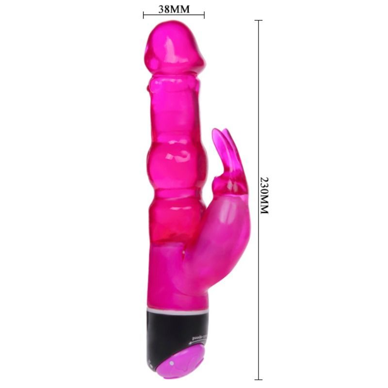 BAILE - WAVES OF PLEASURE FANTASY VIBRATOR MIT FLIEDERKANINCHEN 23 CM