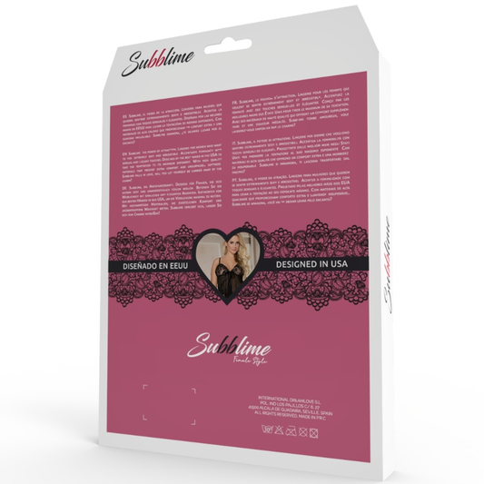 SUBBLIME - TEDDY, UNSICHTBAR UND TIEF AUSGESCHNITTEN, LANGARM, S/M