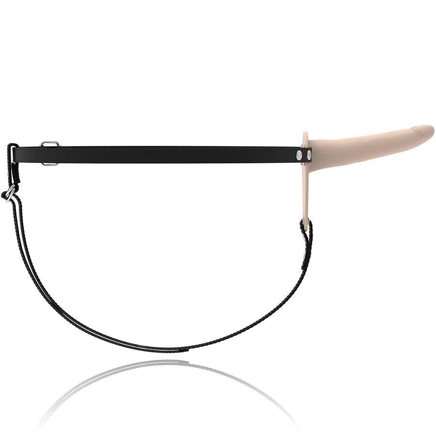 FETISCH DEVOTIV HARNESS - HAUTFARBENES SILIKON 15 CM