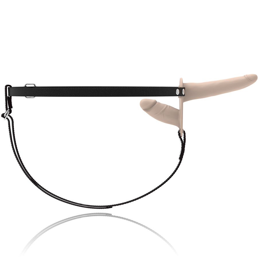 Fetisch-Devot-Harnisch – Doppelpenetration, Fleisch-Vibrator