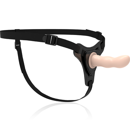 FETISCH DEVOT-HARNESS - HAUTFARBENES SILIKON G-PUNKT 12,5 CM