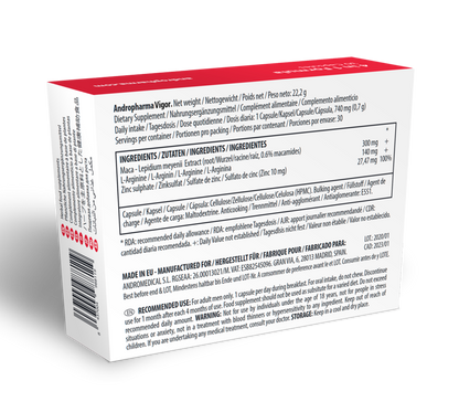 ANDROPHARMA VIGOR – LIBIDO-STEIGERNDES ERGÄNZUNGSMITTEL
