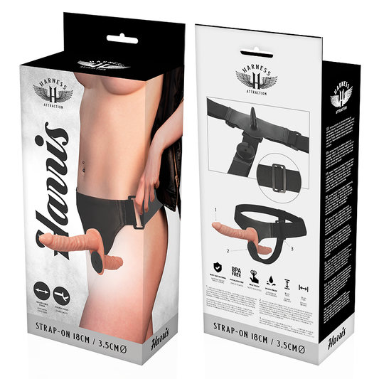 HARNESS ATTRACTION - HARRIS DOPPELPENETRACION MIT VIBRATION 18 CM -O- 3,5 CM