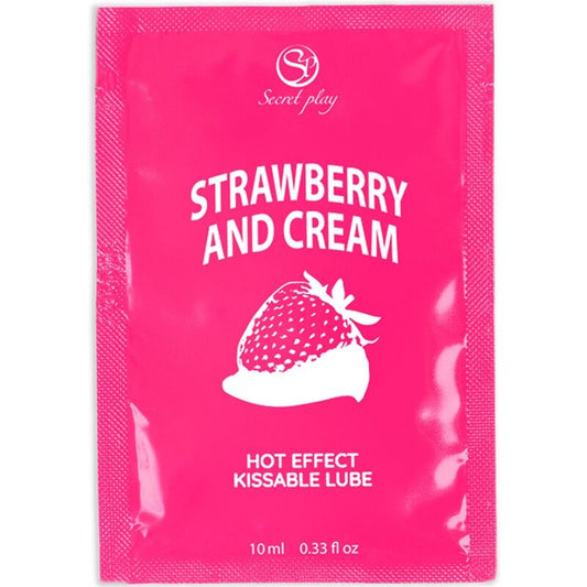 SECRETPLAY - EINZELDOSIS-SCHMIERMITTEL ERDBEEREN &amp; CREME 10 ML