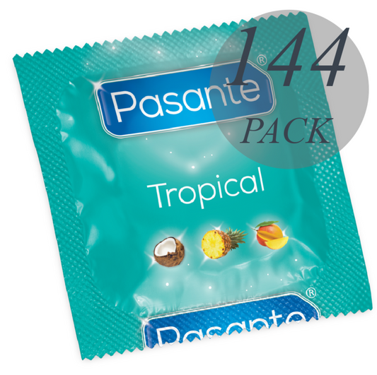 PASANTE - Kondome tropischen Geschmack 144 Einheiten