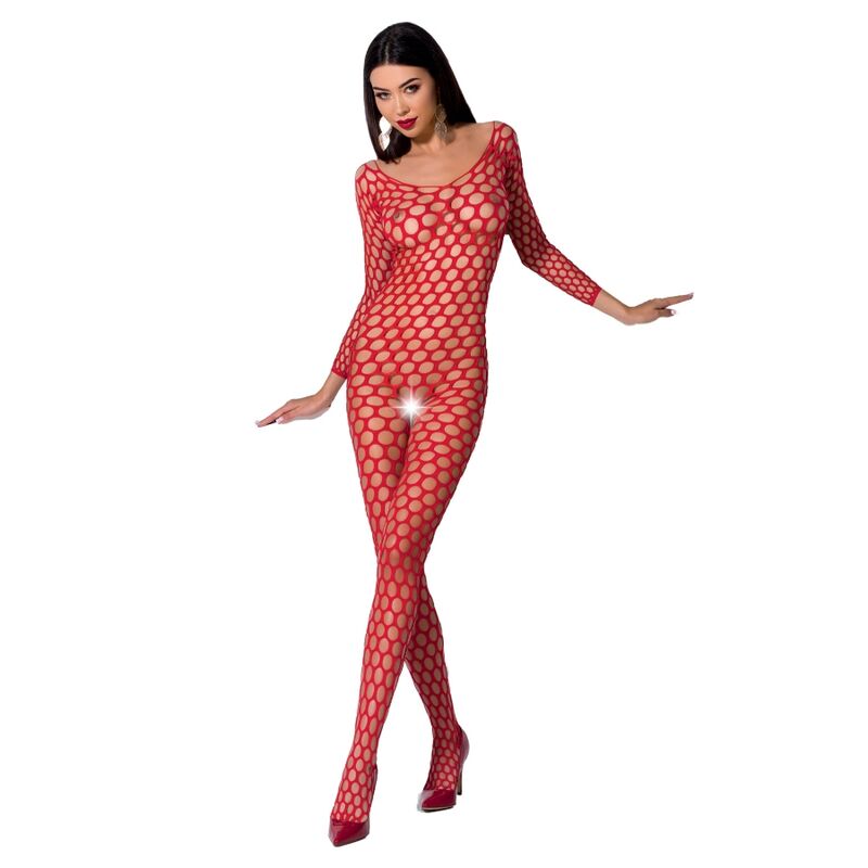 PASSION - WOMAN BS077 BODYSTOCKING EINHEITSGRÖSSE SCHWARZ