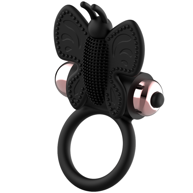 COQUETTE CHIC DESIRE - COCK RING BUTTERFLY MIT VIBRATOR SCHWARZ/GOLD