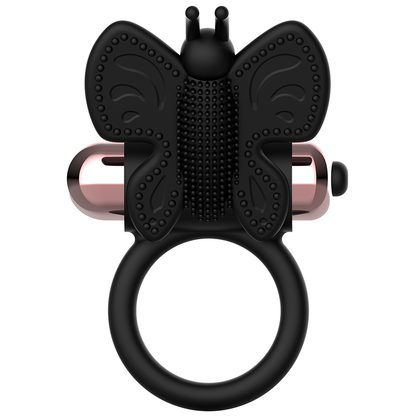 COQUETTE CHIC DESIRE - COCK RING BUTTERFLY MIT VIBRATOR SCHWARZ/GOLD