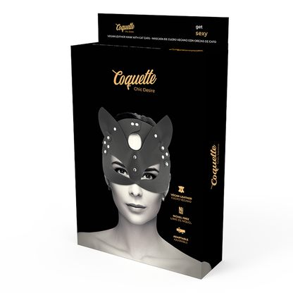 COQUETTE CHIC DESIRE – VEGANE LEDERMASKE MIT HASENOHREN