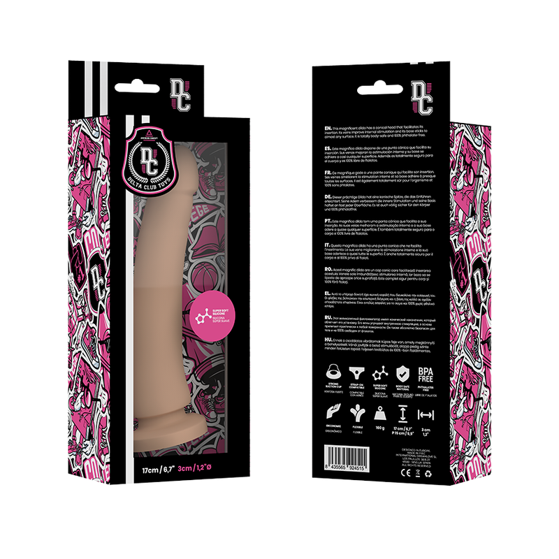 DELTA CLUB - TOYS DILDO AUS NATÜRLICHEM MEDIZINISCHEN SILIKON 17 CM -O- 3 CM