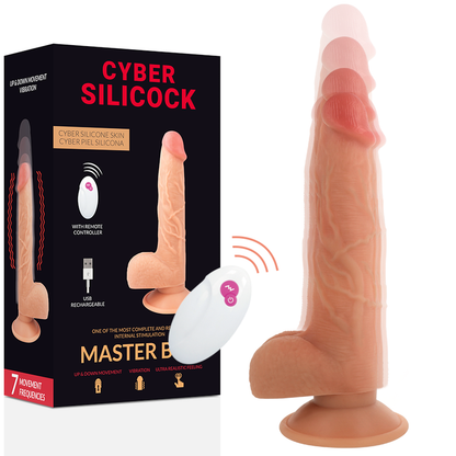 CYBER SILICOCK - FERNBEDIENUNG REALISTISCHER MASTER BEN 23,88 CM -O- 4,3 CM