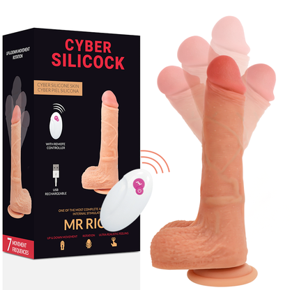 CYBER SILICOCK - FERNBEDIENUNG REALISTISCH MR RICK 20,9 CM -O- 4 CM