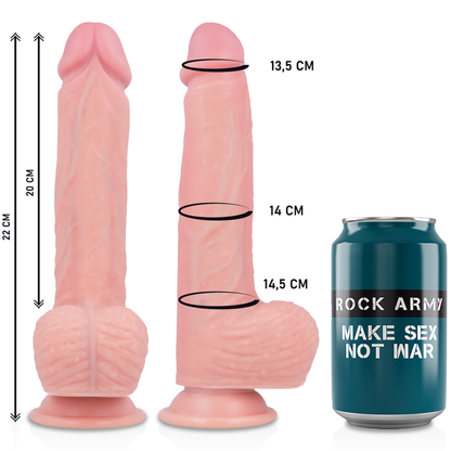 ROCKARMY - HARNESS + FLÜSSIGSILIKONVIBRATOR PREMIUM APACHE FERNBEDIENUNG 20,5 CM -O- 4,62 CM