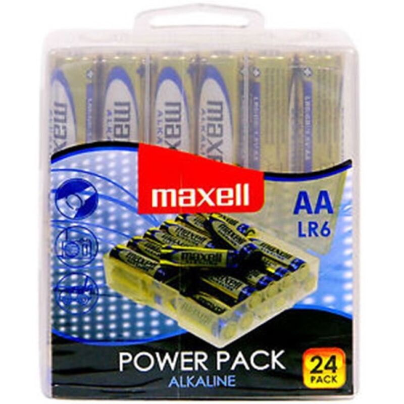 MAXELL - ALKALINE-BATTERIE AA LR6 PACK * 24 BATTERIEN