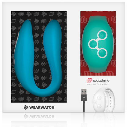 WEARWATCH - DUAL TECHNOLOGY WATCHME VIBRATOR INDIGO/MEERWASSER