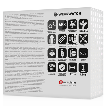 WEARWATCH - DUAL TECHNOLOGY WATCHME VIBRATOR MEERWASSER / SCHNEE